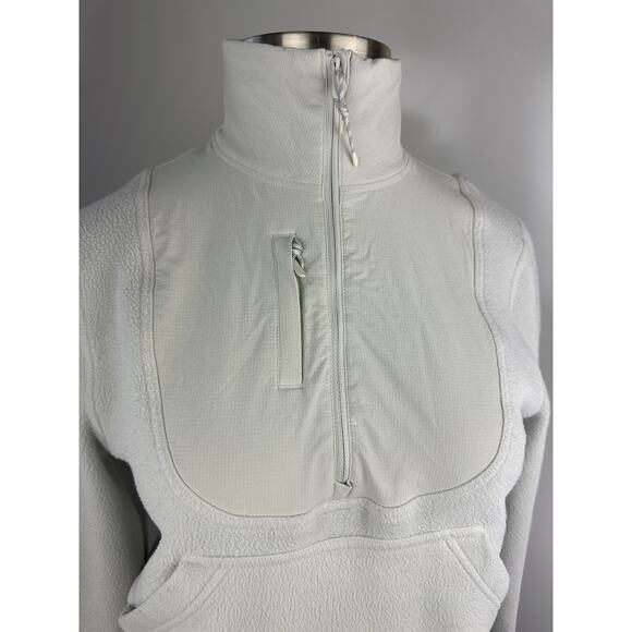 Lululemon Fleece Ripstop Hiking Pullover Women's Size 6 Bone Mockneck Sweatshirt - Picture 6 of 16